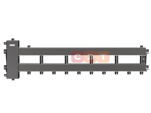 BMSS-150-6D (нерж., до 150 кВт, подкл. котла G 1½″, 5 контуров G 1″, боковой контур)G 1½″